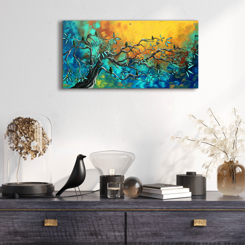 «Dream Watchers» par Megan Duncanson, art mural en verre acrylique, H 24 po x l 48 po