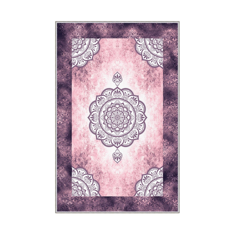 Stylish Hall Carpet (2.6 x 9.8 ft), 100% Polyester, 0.31 in Pile Height | Antibacterial, Non-Slip PVC Underside | 3D Digital Printed Design, Machine Washable, Perfect for Modern Home Décor & High Traffic Areas
