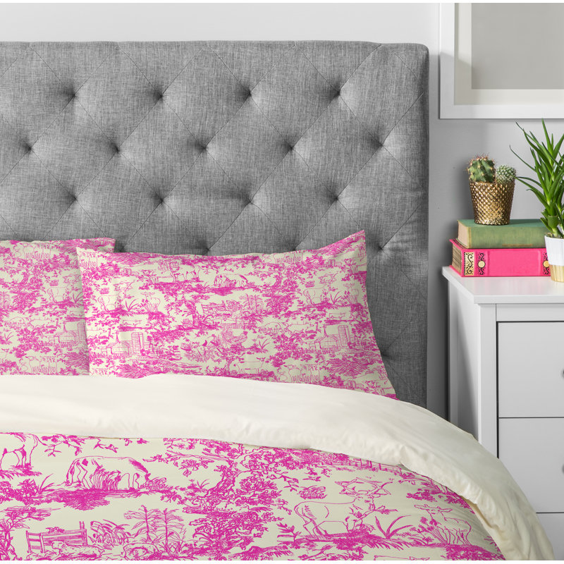 Rachelle Roberts Traditional Polyester Toile Duvet Cover, Twin/Twin XL Duvet Cover