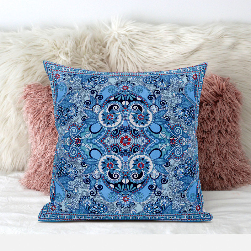 Polyester Throw Square Pillow Cover & Insert, 16" x 16" 