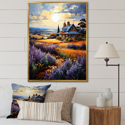 «Mauve et orange», reproduction sur toile