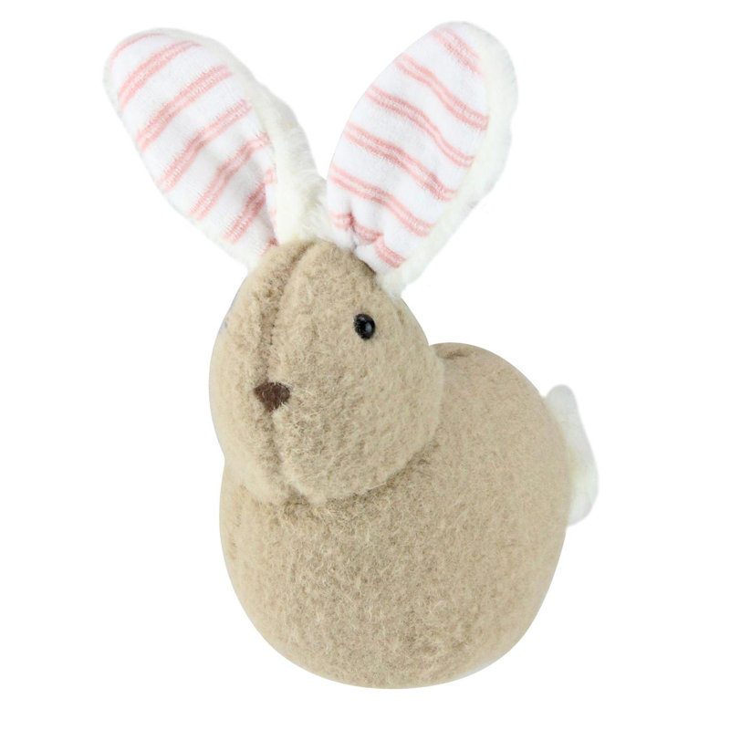 Figurine de table Lapin en peluche, Brun