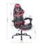 Ebern Designs Brode Adjustable Ergonomic Swiveling PC & Racing Game Chair with Footrest in Black/Red
