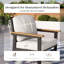 Chaise de patio avec coussins