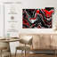 Avery abstrait rouge et blanc-108912951