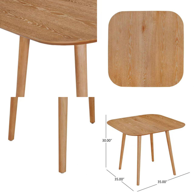Square Dinning Table(Naturall), Natural