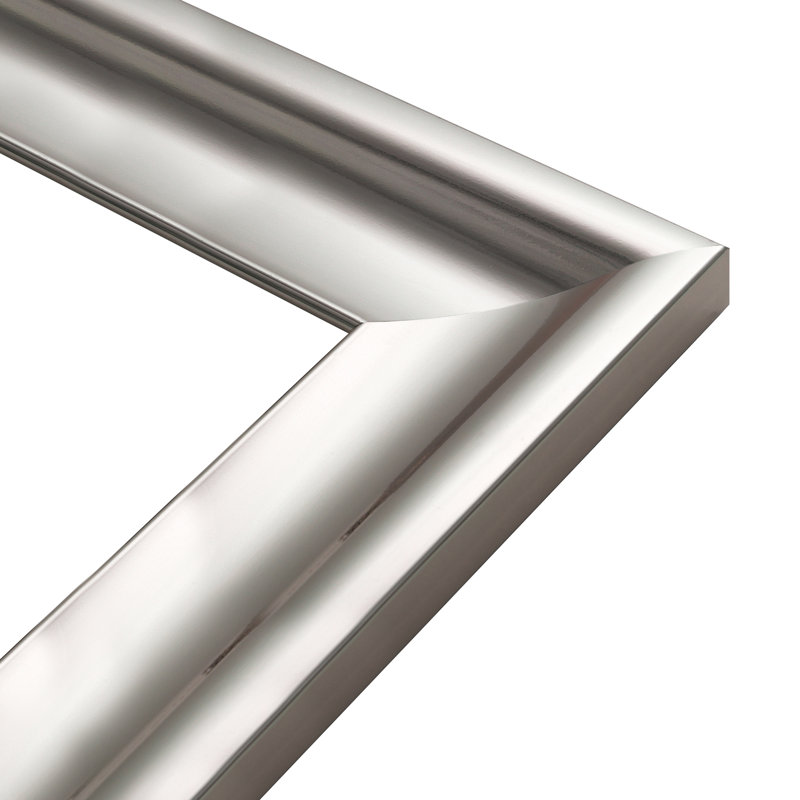 Emsworth Plastic Flat Mirror, 63.4 cm H x 83.4 cm W, Nickel