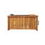 Chariot-bar en bois d'acacia Louisiana