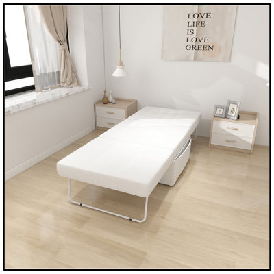 Convertible Sofa Bed, 4 In 1 Multi-Function Folding Ottoman Sleeper, Modern Adjustable Backrest For Small Spaces by Latitude Run