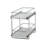 Chrome & Faux Marble Dual-Tier Pull-Out Organizer-53189591-53189588