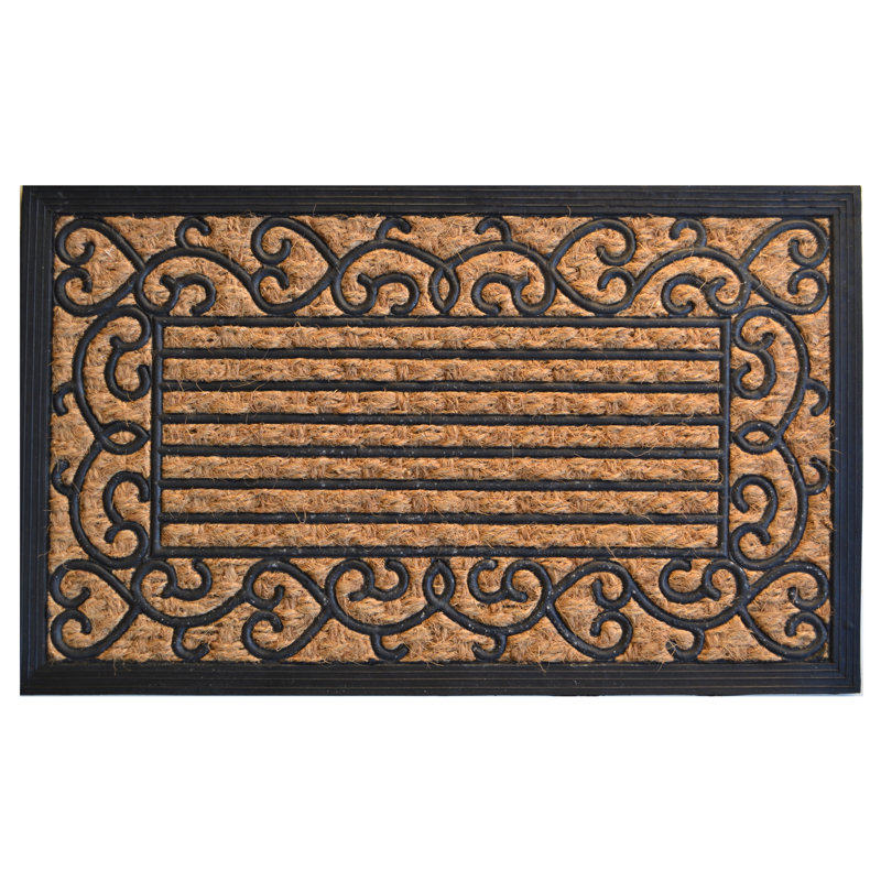 Needville Non-Slip Indoor Doormat, Rectangle 1'6" x 2'6"