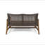 Causeuse en bois et osier Hampton-1019554959