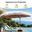 Parasol en porte-à-faux 13 pi avec base-881490893