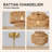 Rattan Chandelier Light Fixture