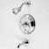 Elinvar Single-Handle Tub and Shower Faucet with Rough-in Valve