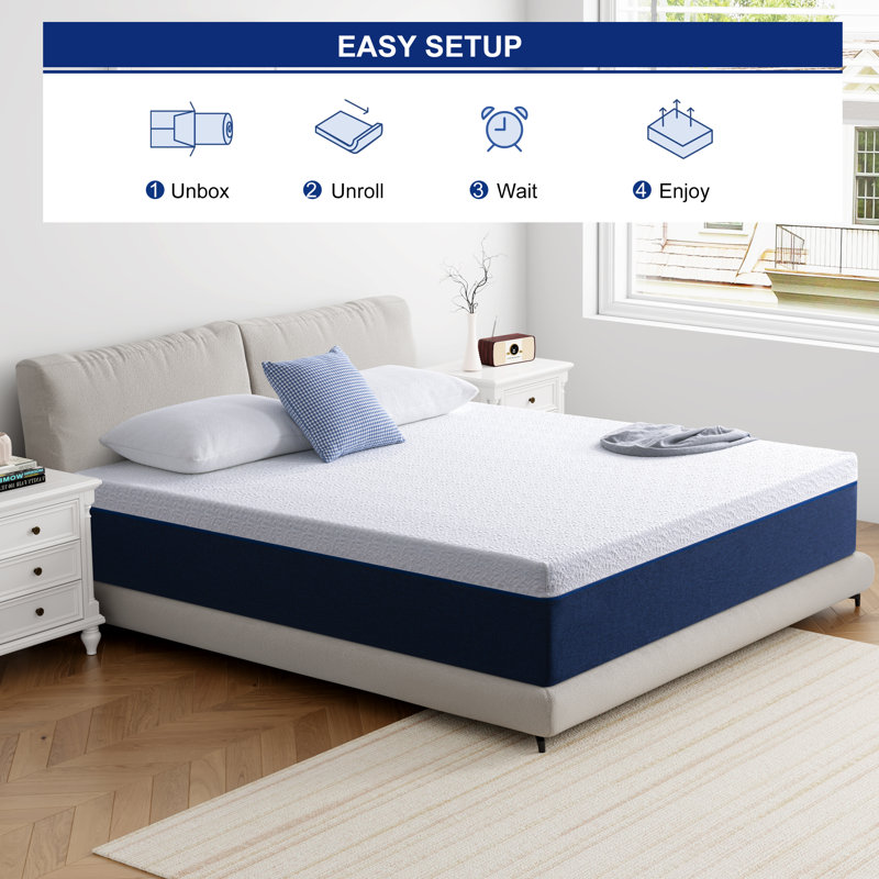 Alwyn Home Bondurant Medium Memory Foam Mattress, No Box Spring, Select Mattress Thickness Only, Full / Double