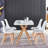 Modern Minimalist Style Dining Table MDF wooden Top-576040762