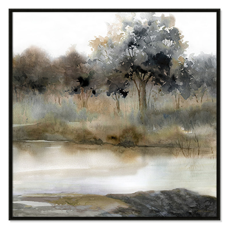 Collection Silent Waters Silent Waters II par Carol Robinson, Espresso, H 37,5 po x l 37,5 po x P 2 po