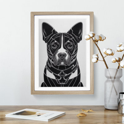 Contoured Dog - Single Picture Frame Print