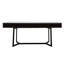 Bureau d'ordinateur moderne noir 70,87 "