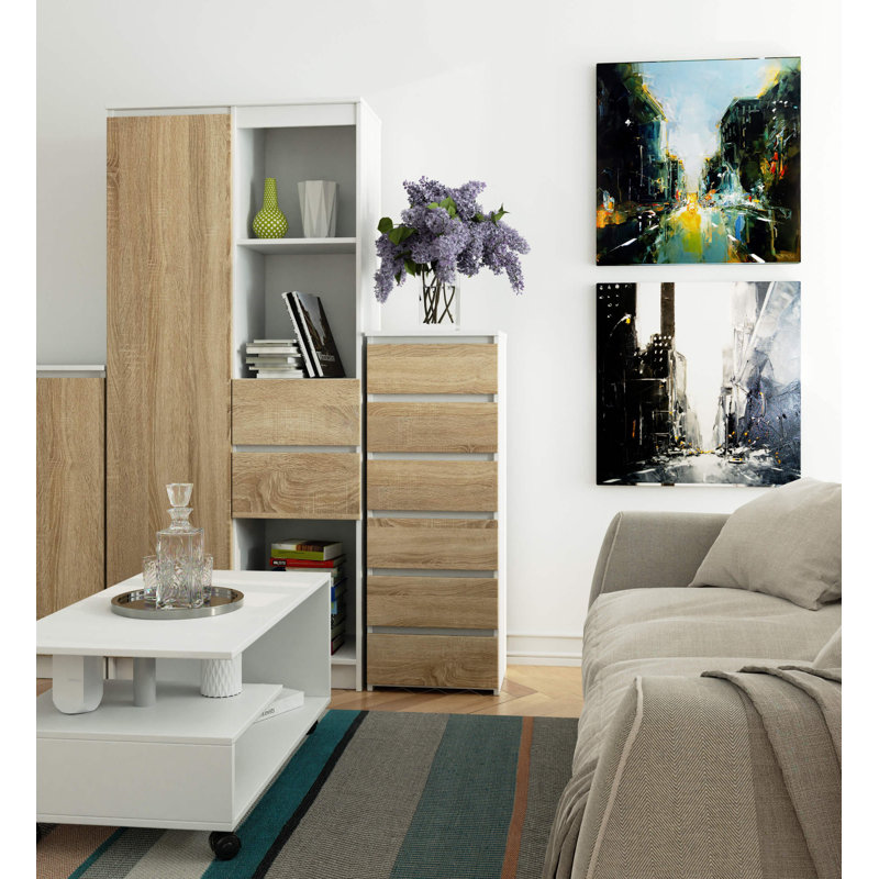 Solanus Particle Board Rectangle Storage Unit Accent Chest