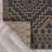 Geometric Border Dark Gray/Natural Easy-Care Jute-Style Indoor/Outdoor Flat Woven Area Rug-657002376-667755520
