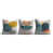 Blanc / beige / bleu sarcelle