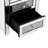 15.7''W Silver Rectangle Mirrored End Table With Wireless&USB Charging And LED Lights