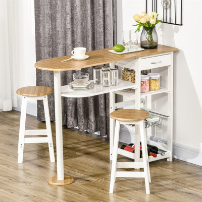 Bukovice 2 - Person Steel Dining Set