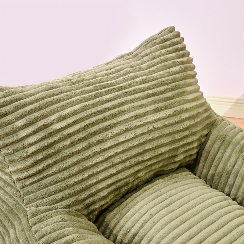 Fauteuil à billes pour adultes, canapé paresseux surdimensionné pour salon et chambre à coucher, Vert