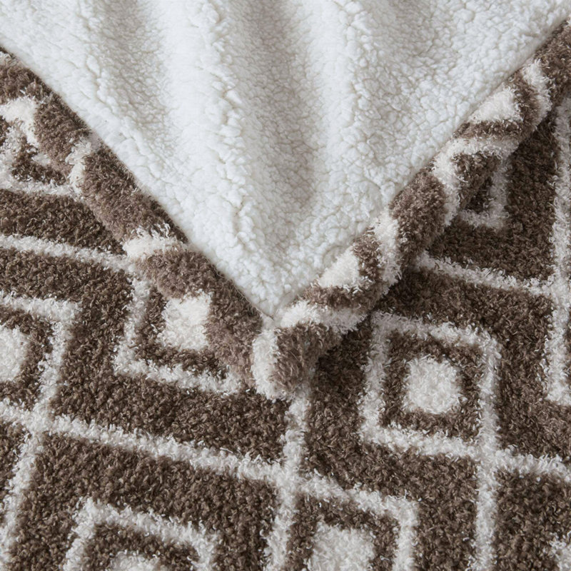 1 PCS 50X60" Dream Soft Heated Throw, Brown