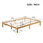 Cadre de lit plateforme en bois Pas de sommier tapissier requis