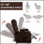 Fauteuil inclinable électrique à deux positions Leatherair