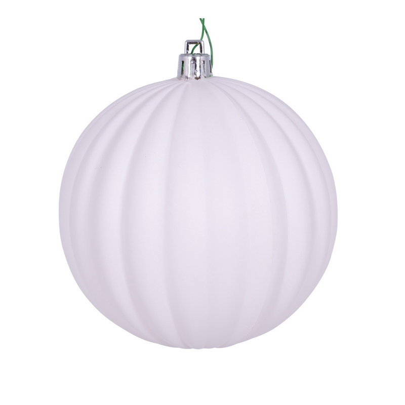 Ornement boule Genika, Blanc