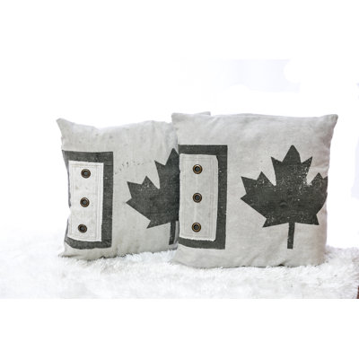Floral Cotton Throw Pillow