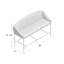 Banc rembourré Carrie