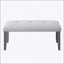 Ensemble de salle à manger rustique de style campagnard avec table rectangulaire, 4 chaises rembourrées et banc, idéal pour les réunions de famille et les repas confortables-1960128137-1960128143