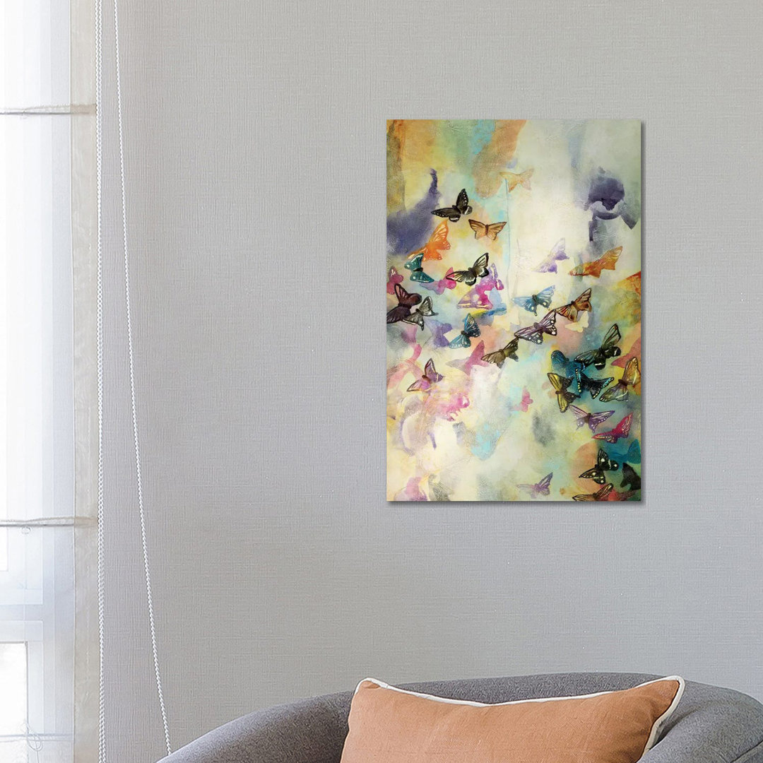 Mariposas III by Gabriela Villarreal - Wrapped Canvas Painting