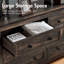 Commode à 6 tiroirs Arlina, chêne foncé, l 54 po-929991124