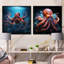 Ensemble de 2 pieuvre Cosmic Art Style-61865886-61865887