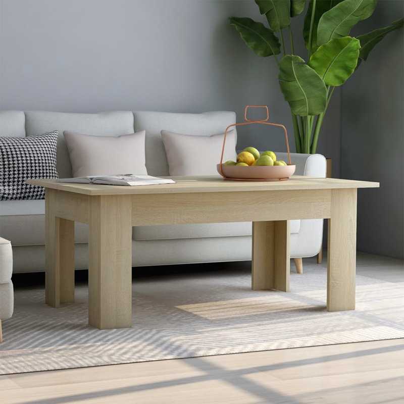 Abrahm Coffee Table, Light Brown, 42cm x H 100cm W x 100cm D