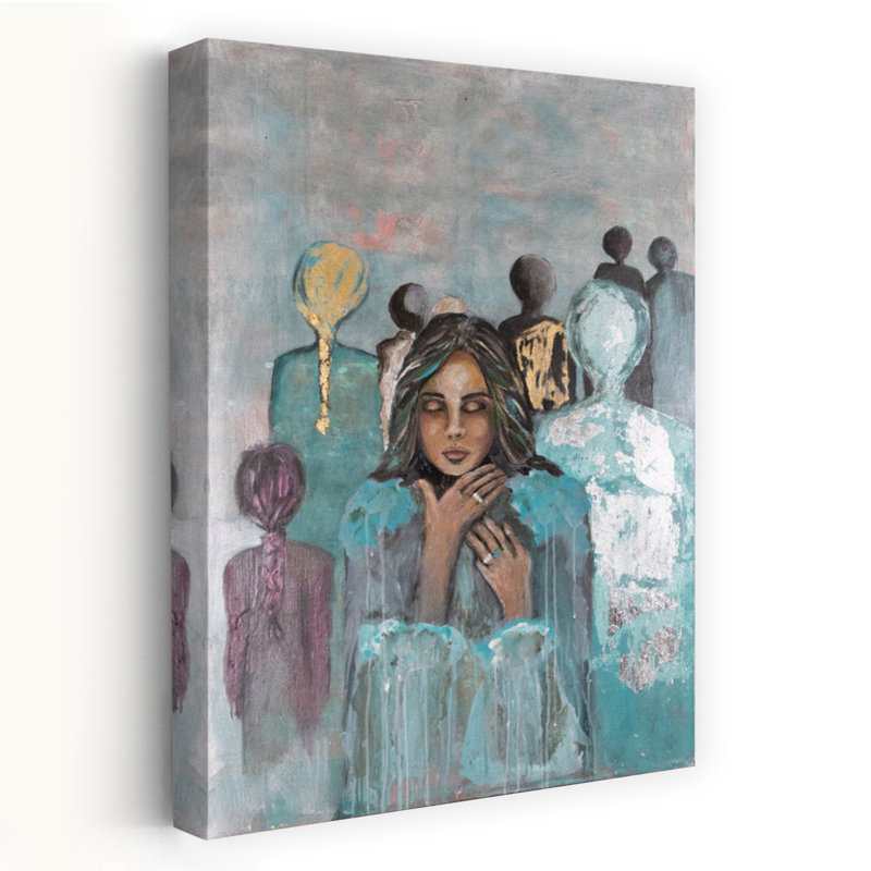 Art contemporain, art contemporain abstrait, H 24 po x l 16 po