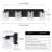 Black Vanity Light (4-Light, 24-Inch), (3000K/4000K/6000K, Dimmable) LED Bathroom Light Fixture, Modern Wall Light Over Mirror with Clear Glass Shade-1992280586-2003178277