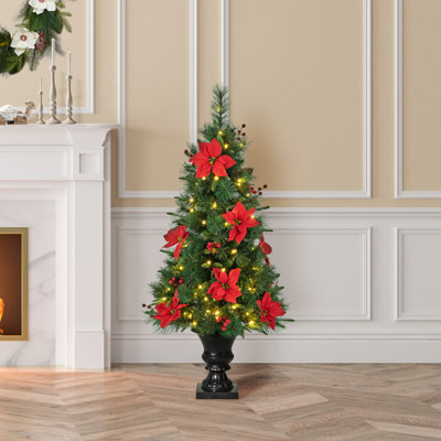 Sapin de Noël artificiel illuminé 4 pi avec lumières Heyden