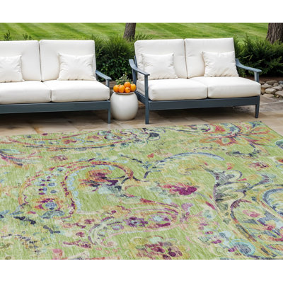 Tapis tissé à la machine HomeRoots