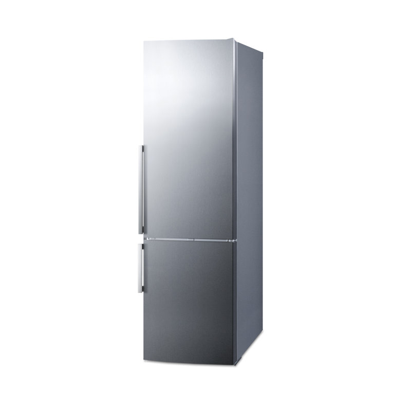 Réfrigérateur à congélateur inférieur de 24 po à profondeur de comptoir Thin Line 11,35 pi³ Energy Star, Acier inoxydable