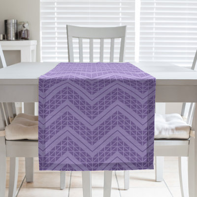 Stephenie Classic Hand Drawn Chevron Table Runner