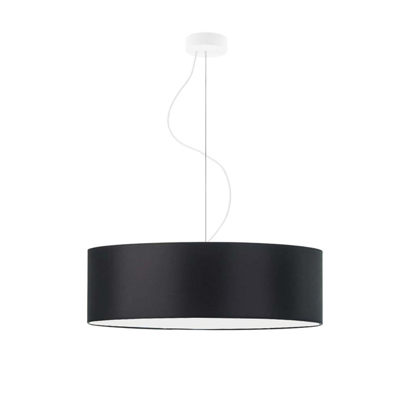 Aubryella 4 - Light Drum Pendant, White, Black