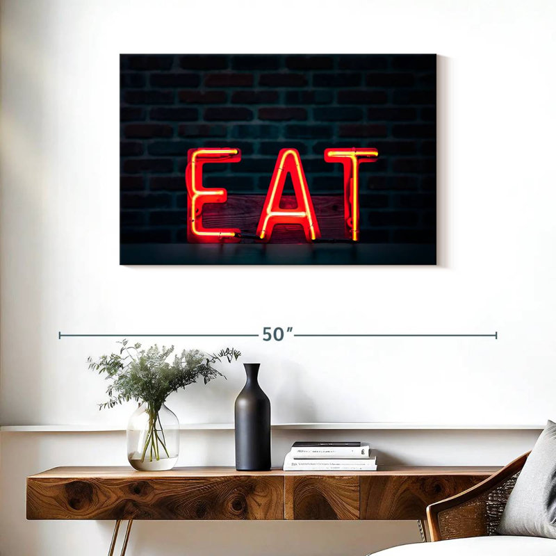 Enseigne murale Khylige Eat Neon, H 24 po x l 36 po