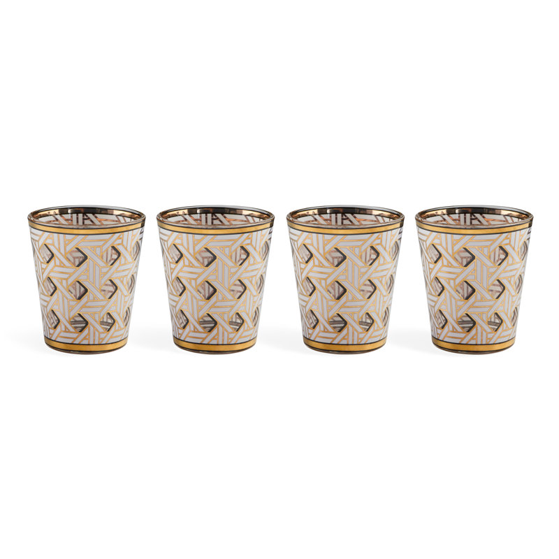 Ensemble de verres Basketweave